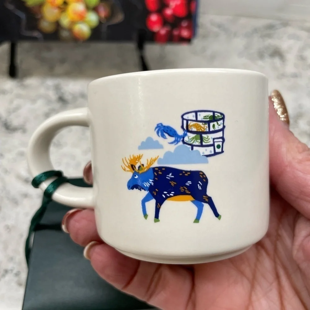 Sttarbucks Discovery Series ALASKA Graphic Mini Mug in Box. NWT in BOX. HTF, NWT